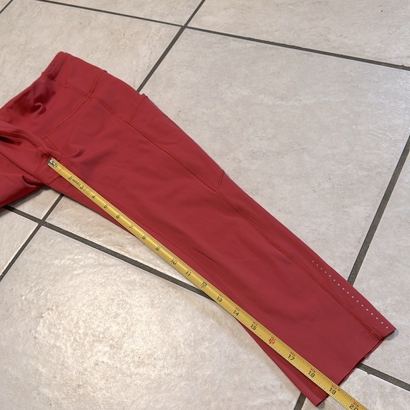 Lululemon Fast & Free Crop II‎ *Nulux 19" Persian Red - Picture 13 of 14